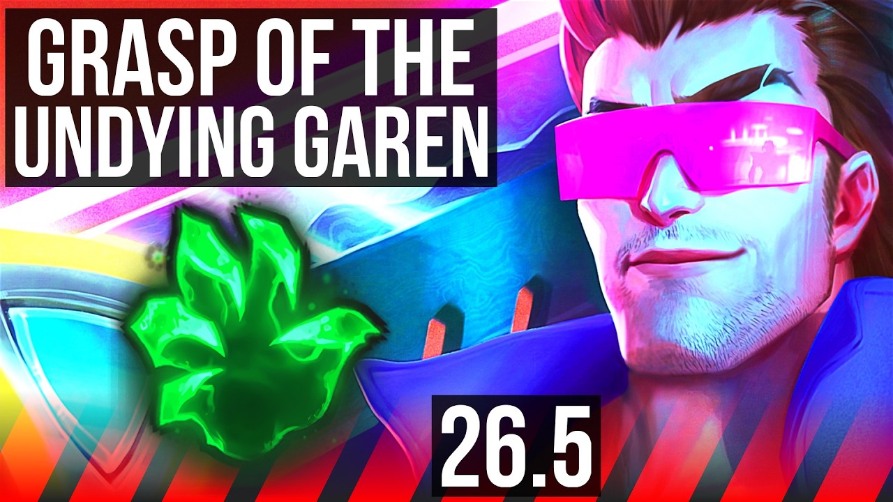 GAREN vs AKALI (TOP) | Grasp Of The Undying | NA Master | 26.5