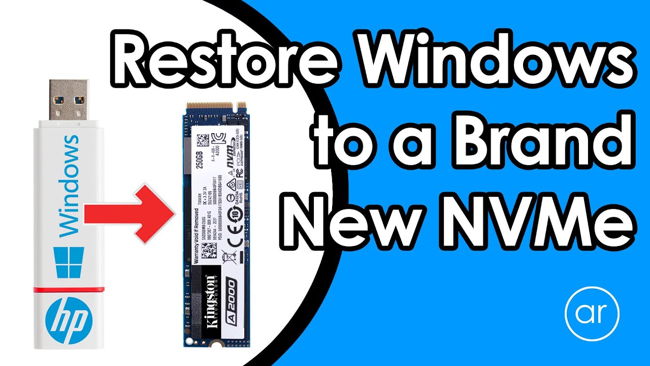 Обновление до M.2 NVMe SSD и восстановление Windows 10 (без клонирования)