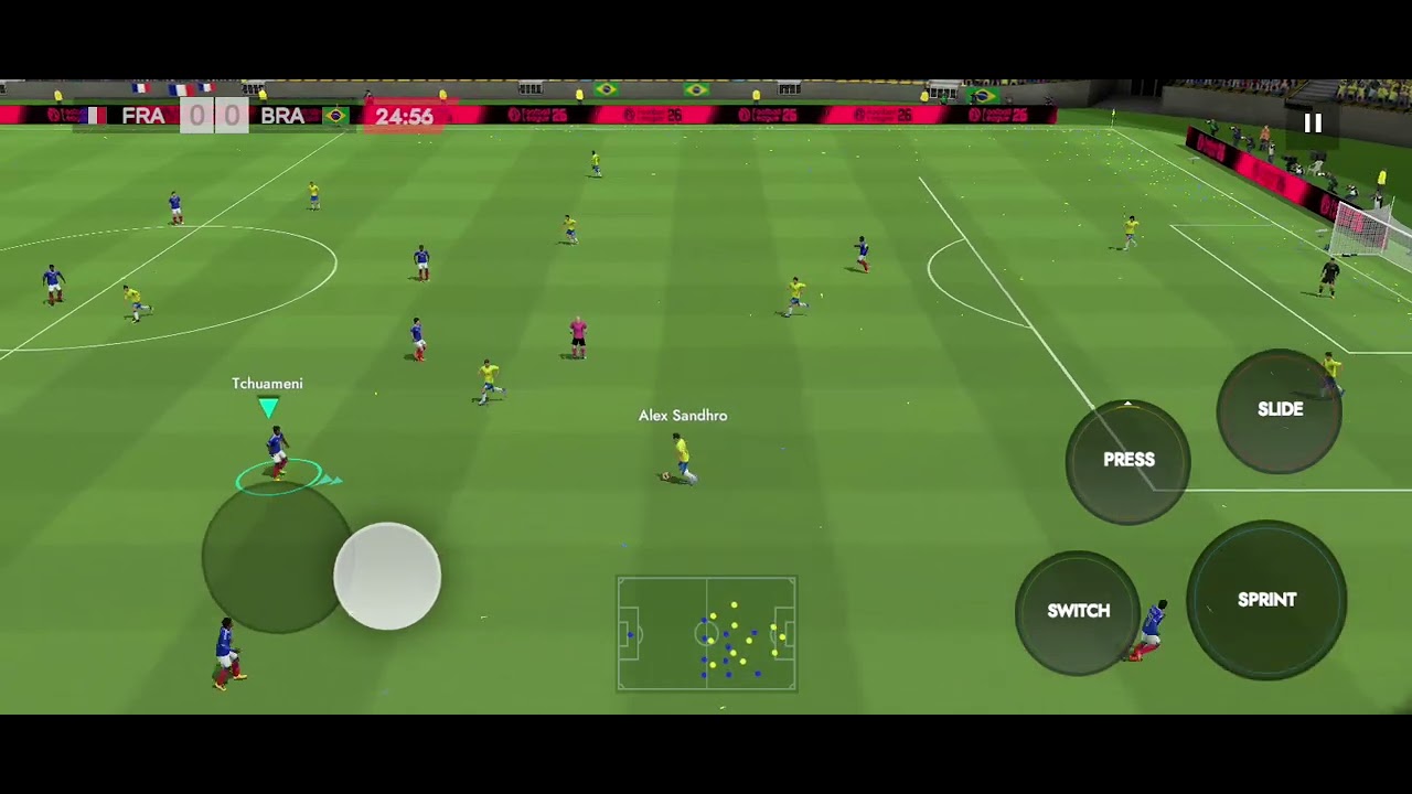 Football France vs Brazil #efootball2026 #dls26 #gaming @play_efootball @fifa 