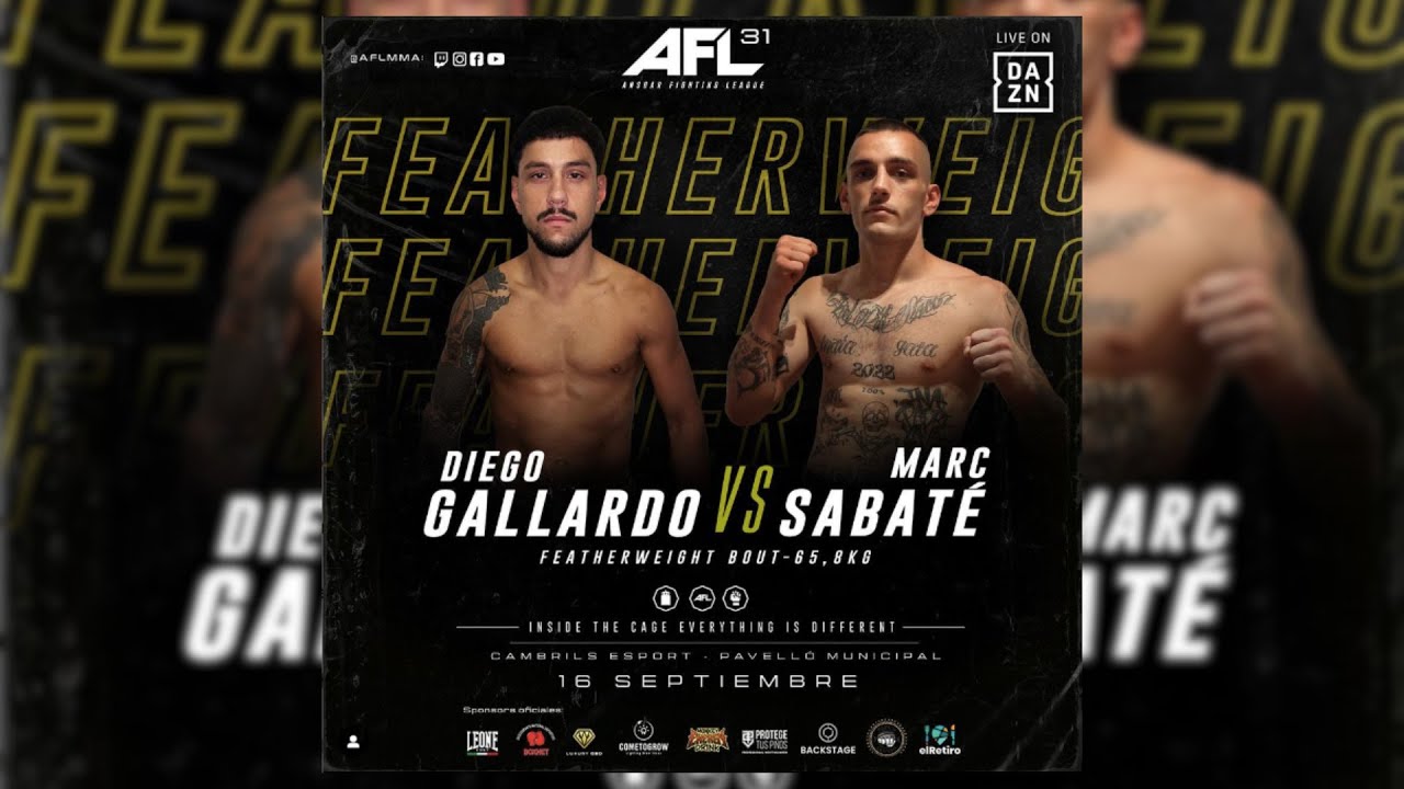 AFL 31 CAMBRILS | DIEGO GALLARDO VS MARC SABATE Combate profesional