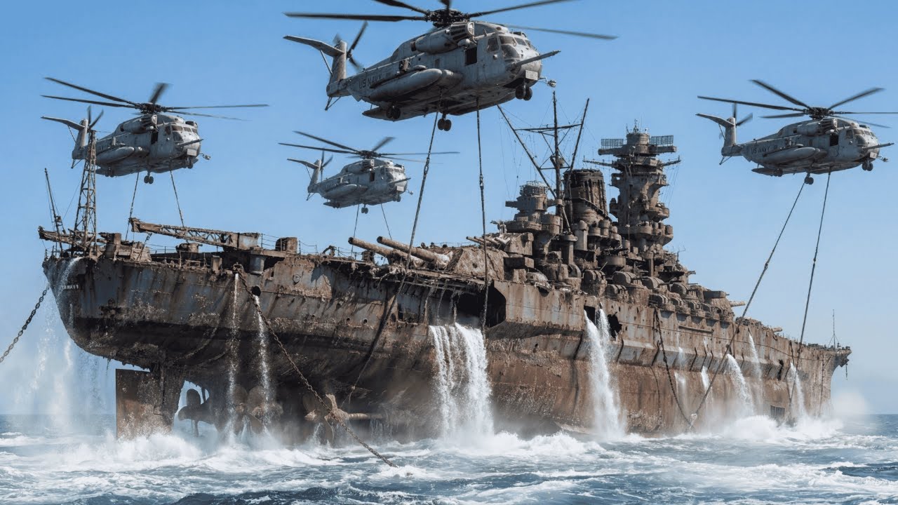 Legendary Salvage Restoring the Super Battleship Yamato Rising from the Ocean Floor After a Century