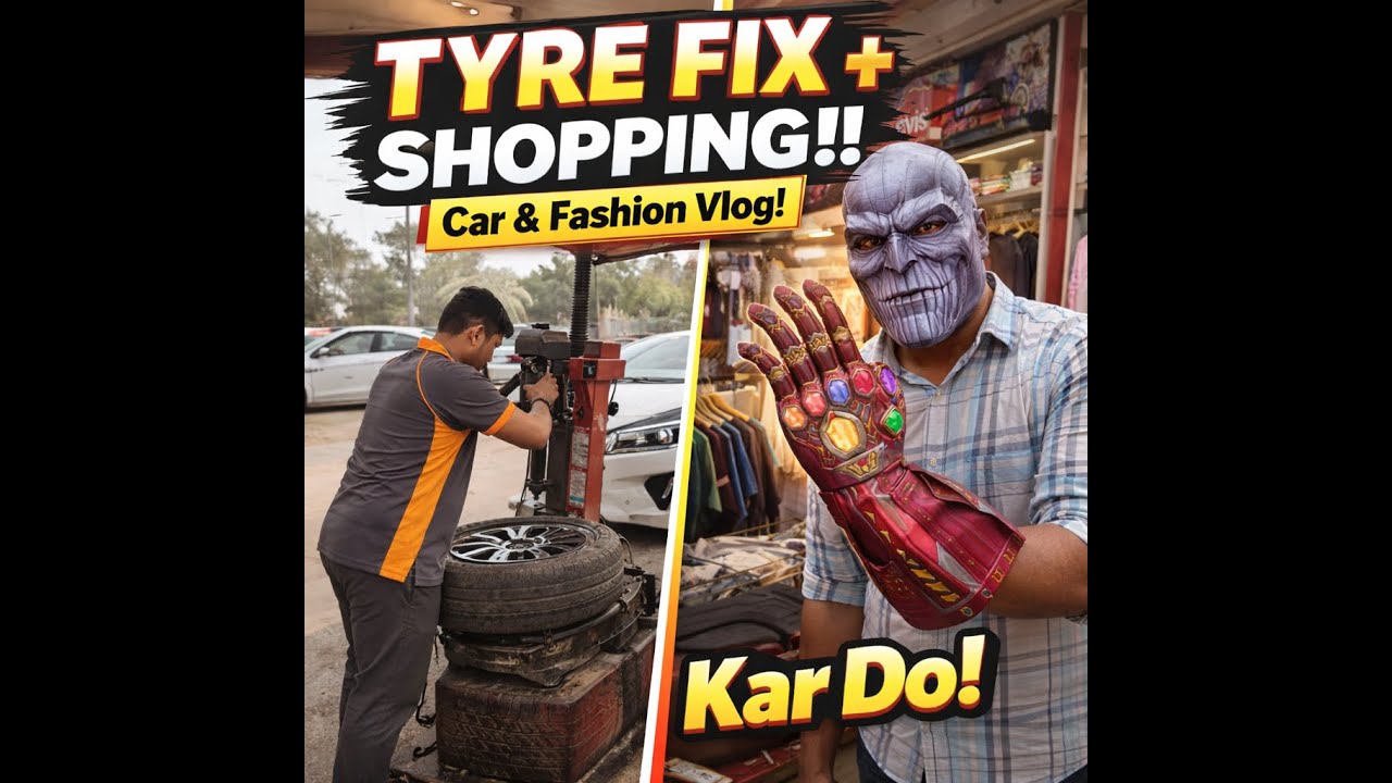 Innova tyre fail and shopping time #comedy #funny