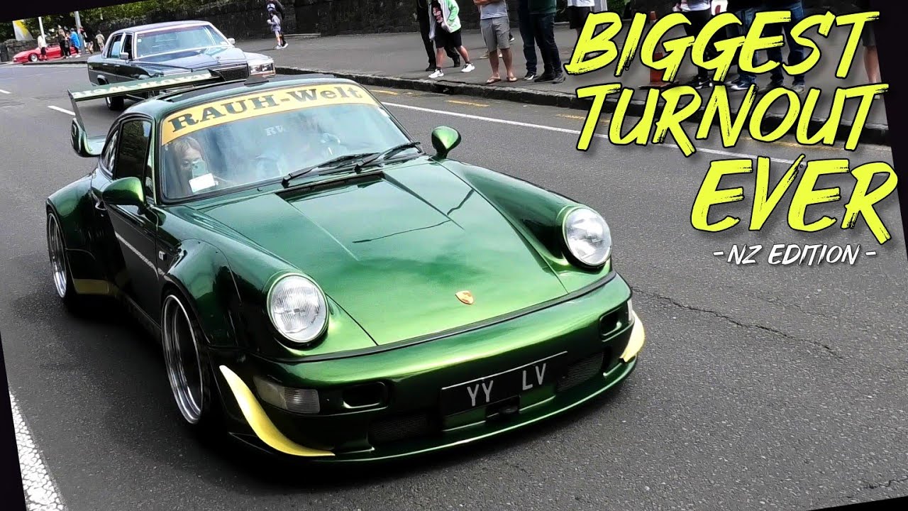 1400+ Cars Leaving Auckland's Coffee & Cars || NZ Car Scene (JDM, Classics, Exotics, Hotrods)