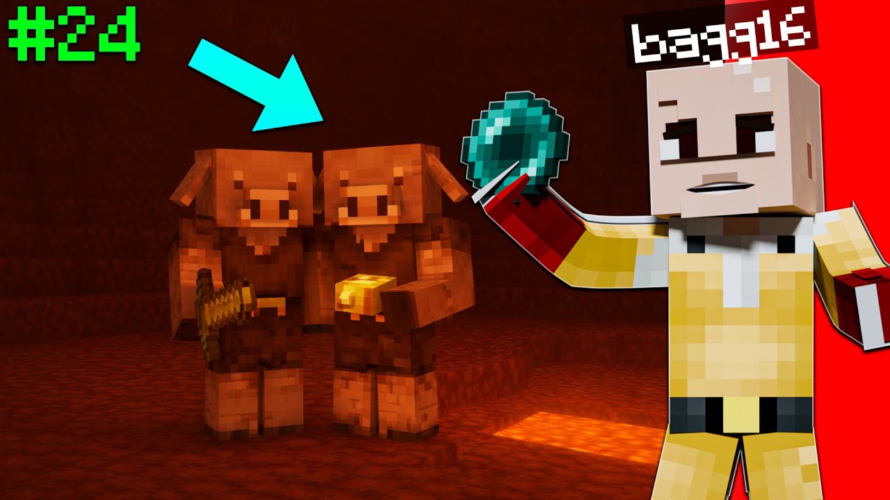 FINALLY I Traded With the PIGLINS | MINECRAFT GAMEPLAY #24