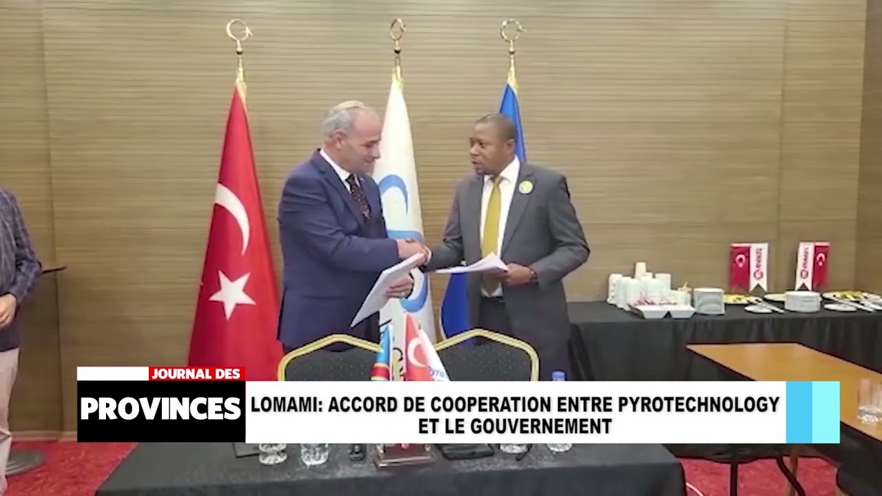 Lomami: Accord de coopération entre Pyrotechnology et le gouvernement