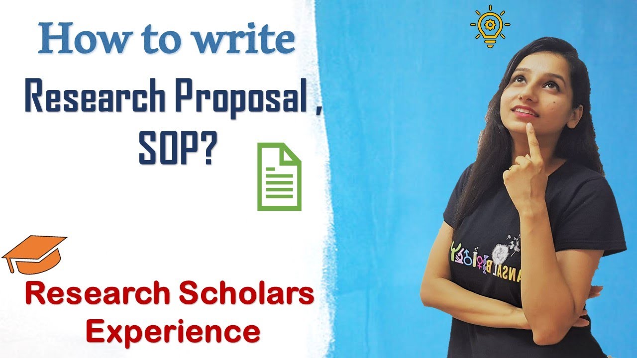 How to write research proposal / SOP? I Scholars experience I Topper's Talk
