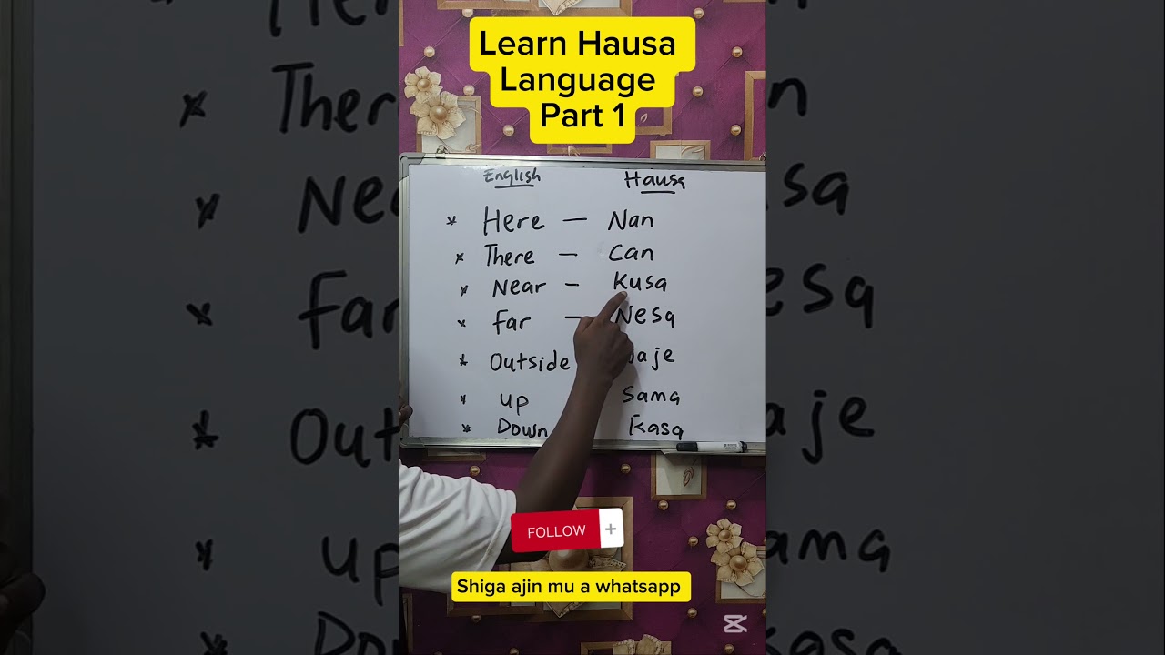 Learn Hausa Language  Part 1| Learn How to Say 
