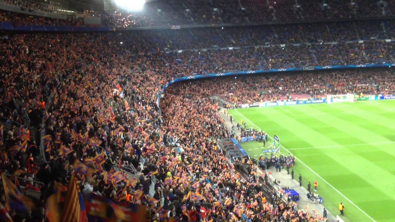 Champions FC Barcelona - At. Madrid.  La presó del rei de França + Himne