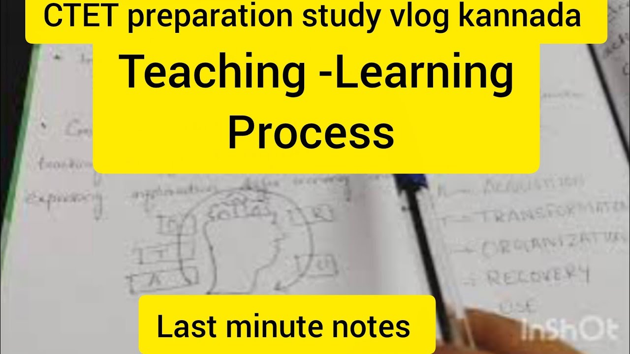 CDP CTET preparation study vlog kannada|Teaching-Learning process|#CTET2026##ctet#teachingexam #t-l