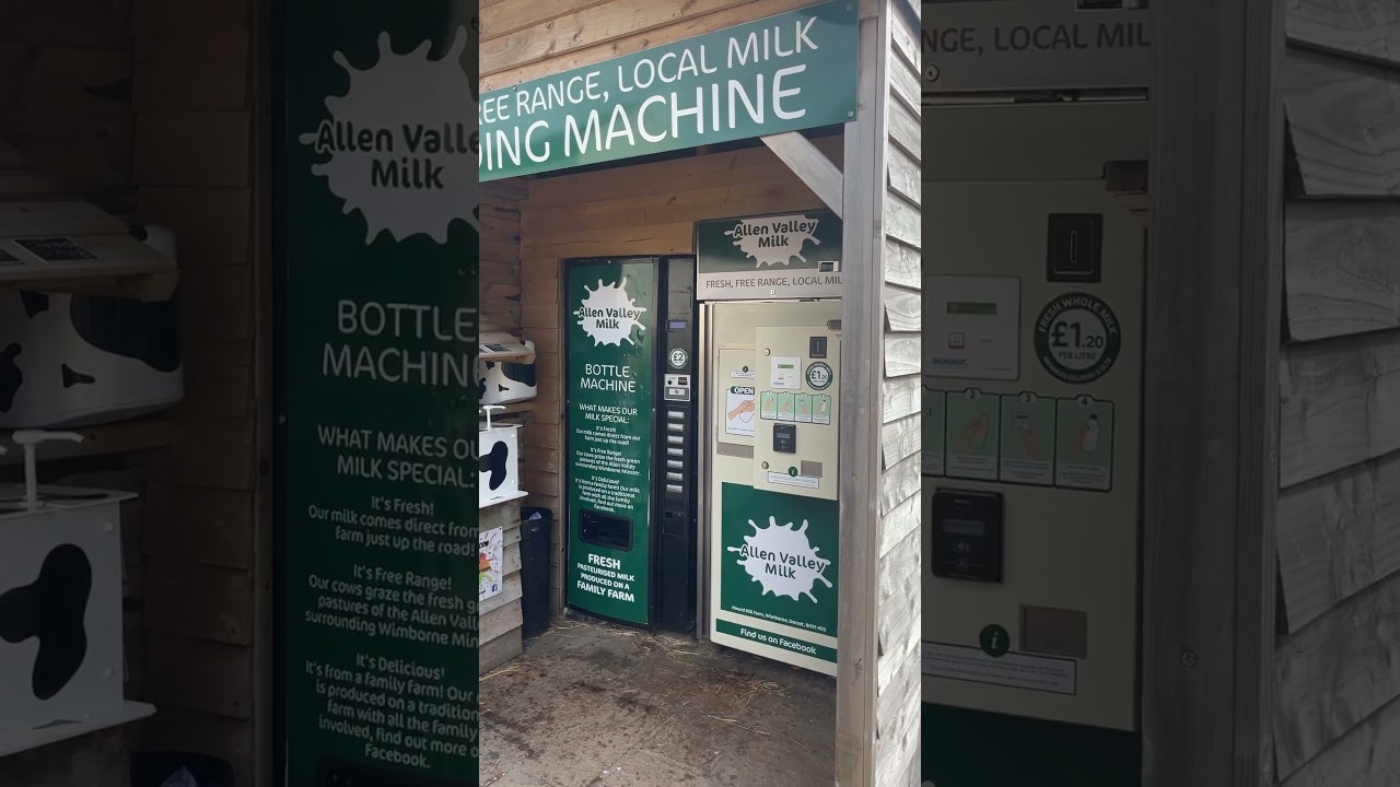Milk vending machines in Wimborne Minster Dorset