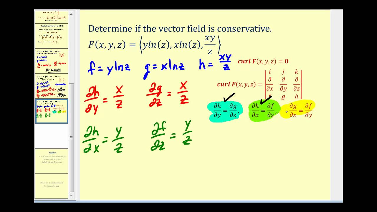 Conservative Vector Fields
