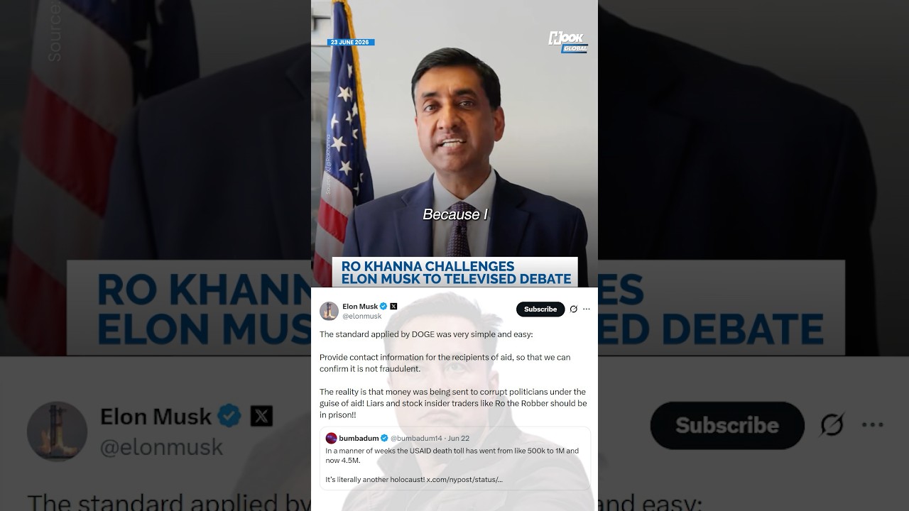 Ro Khanna Challenges Elon Musk to Debate After 'Millions of Deaths' Claim