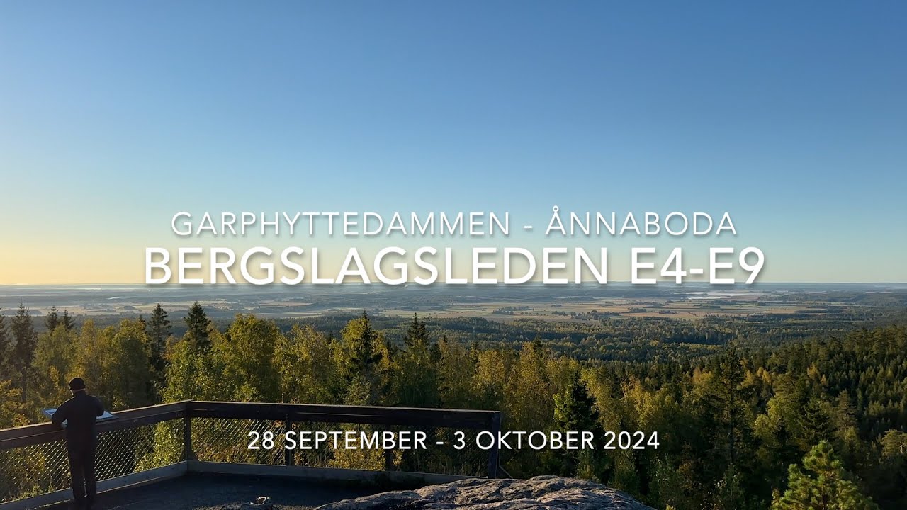 Bergslagsleden Garphyttedammen - Ånnaboda sep/okt 2024