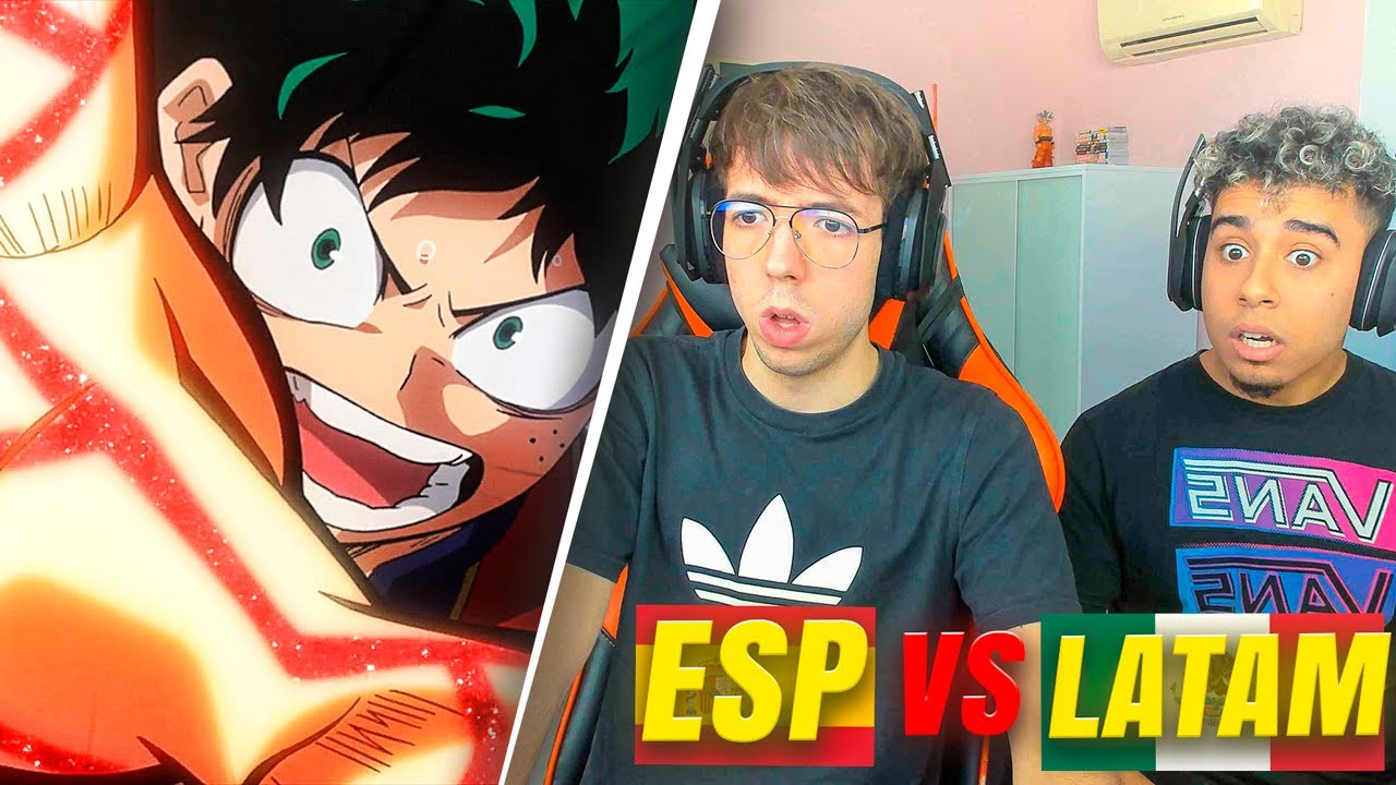 REACCIONANDO A BOKU NO HERO LATINO VS CASTELLANO!! [Mordex]