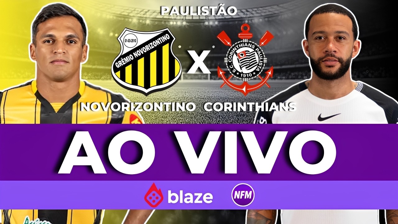 CORINTHIANS X NOVORIZONTINO AO VIVO COM IMAGENS DO ESTÚDIO | JOGO DO CORINTHIANS AO VIVO