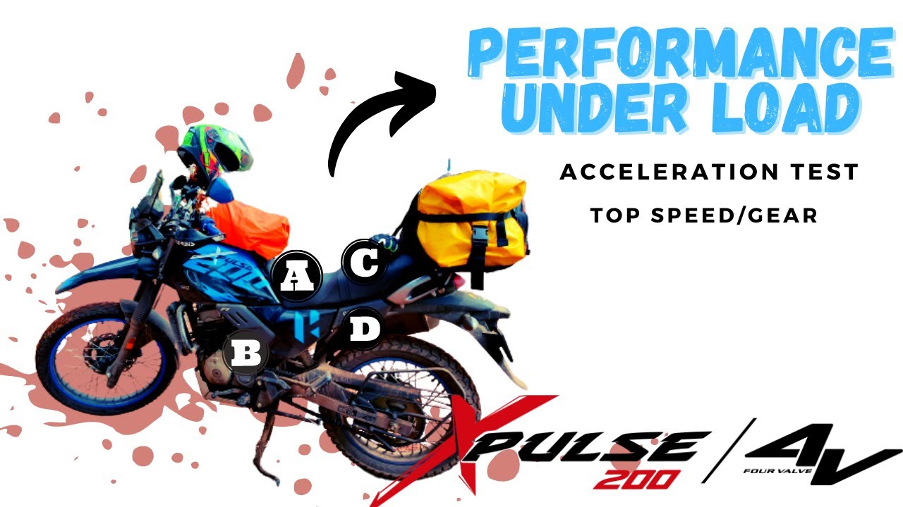 Xpulse 200 4V Performance under load | Acceleration | Top Speed per Gear