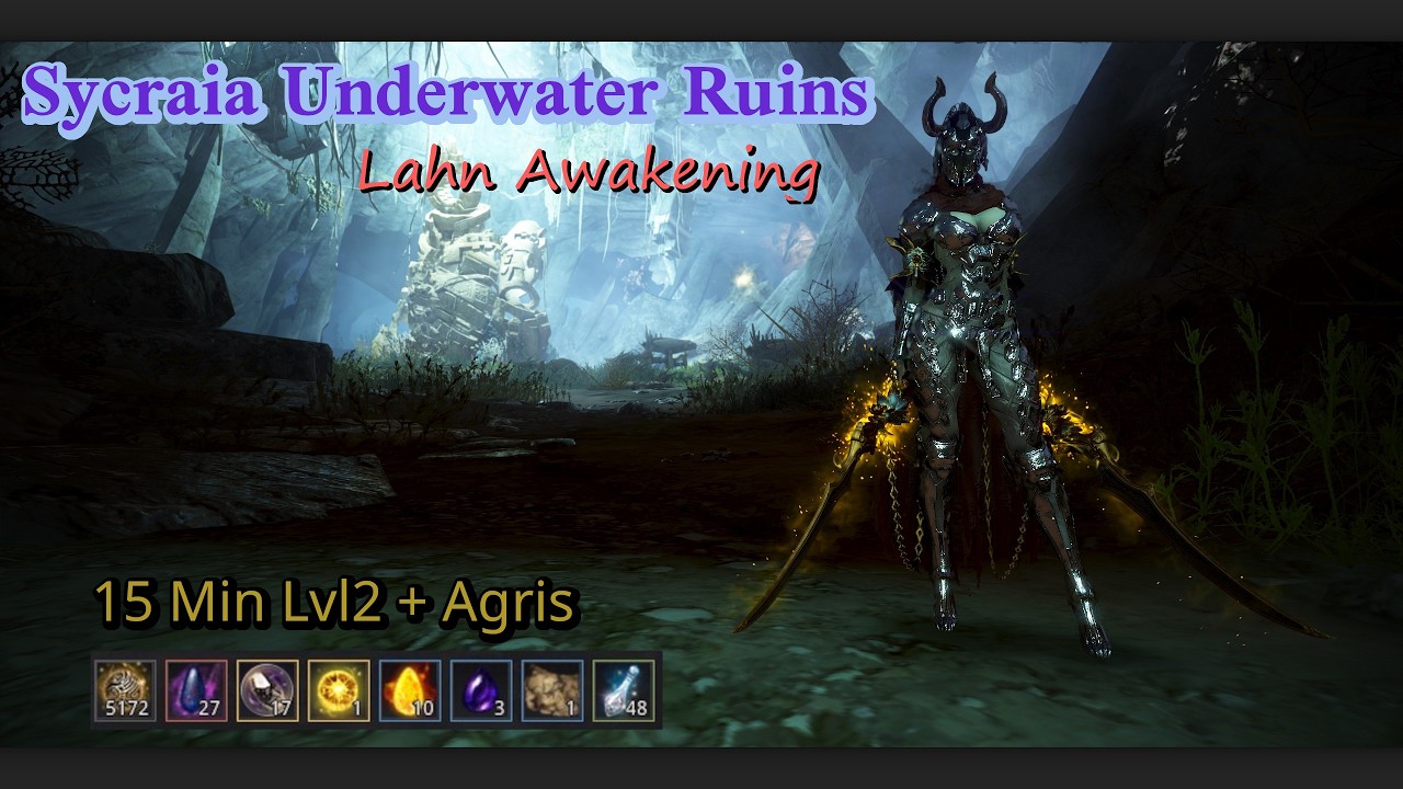 [PvE]BDO - Lahn Awakening 388 AP - Sycraia Underwater Ruins (~5k tl/15min)