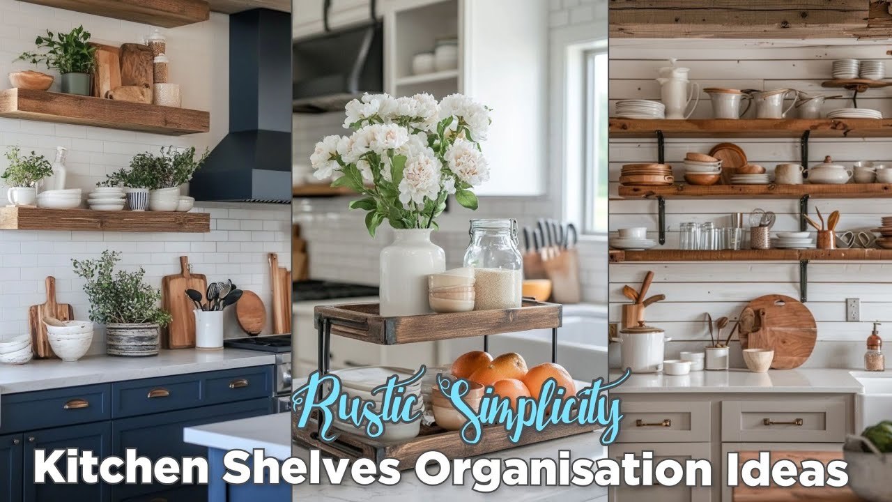 Discover Rustic Kitchen Shelving Organization Ideas 2024 #kitchen #kitchenorganization #rusticdecor