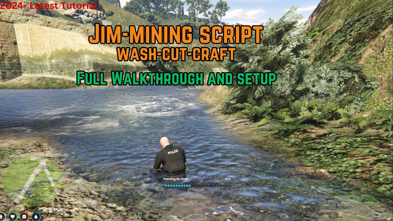QBCore Mining Script | Jim Mining - Installation | Stone Cutting, Washing & Selling | 2024 | Brave