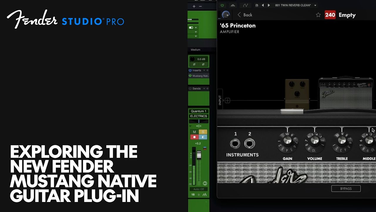 Изучение нового плагина Fender Mustang Native Guitar Plugin | Fender Studio