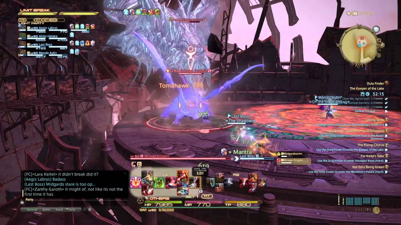 Midgardsorm's Boss Battle - FINAL FANTASY XIV