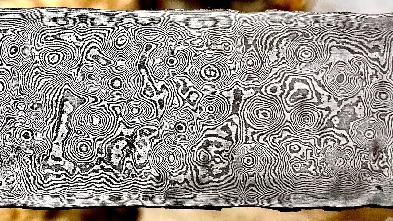 How to forge Raindrop pattern Damascus in 5 minutes!