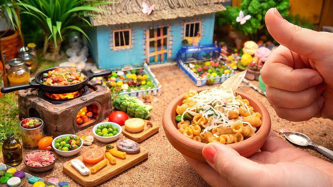 mini Macaroni  #miniatur #pasta #osmminifoods #claycookware #mittikebaratan #cooking #tinycolorfood 