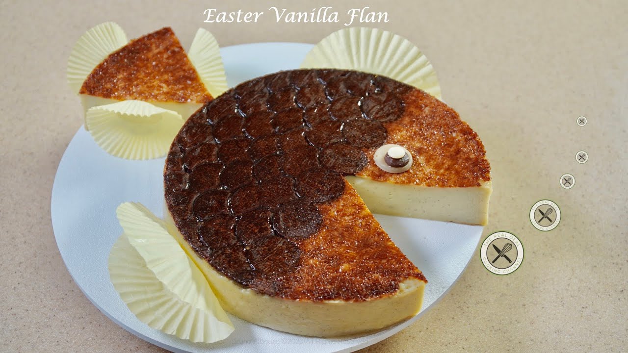 Easter Vanilla Flan🇺🇸🇫🇷– Bruno Albouze –THE REAL DEAL