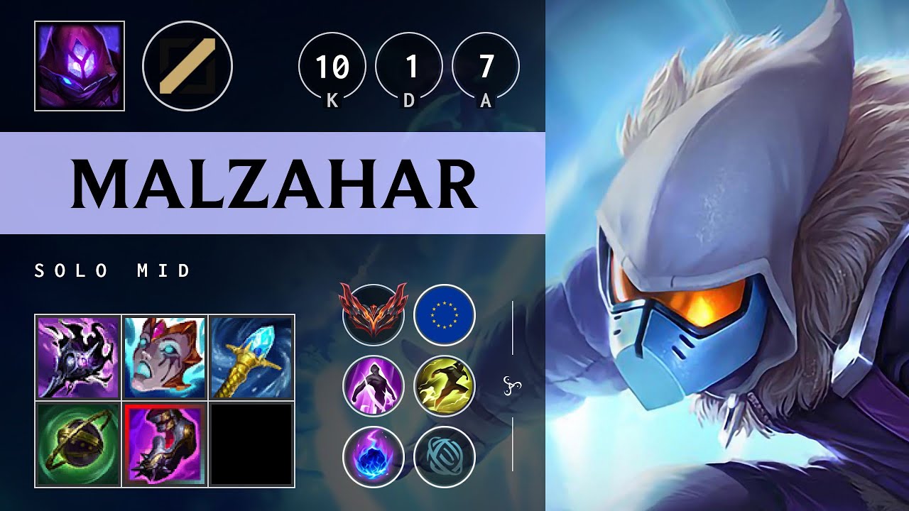 Malzahar Mid vs Yasuo - EUW Grandmaster Patch 25.S1.2