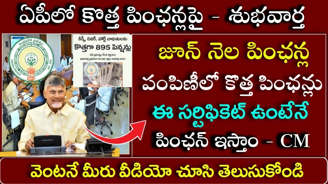 జూన్ నెల పింఛన్లలో కొత్త పెన్షన్లు మంజూరు|Ap June Month Pensions 2026|Ntr Bharosa New Pensions list|
