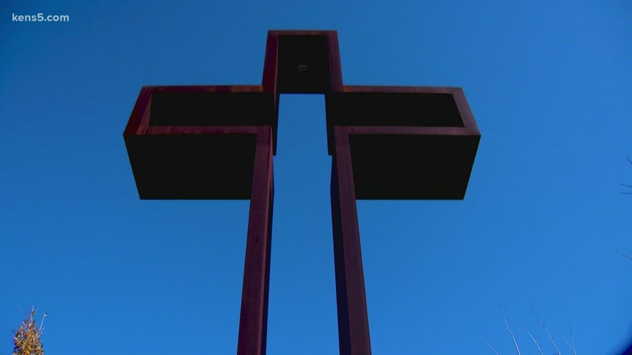 77 foot cross is located at a prayer garden in Kerrville | Texas Outdoors