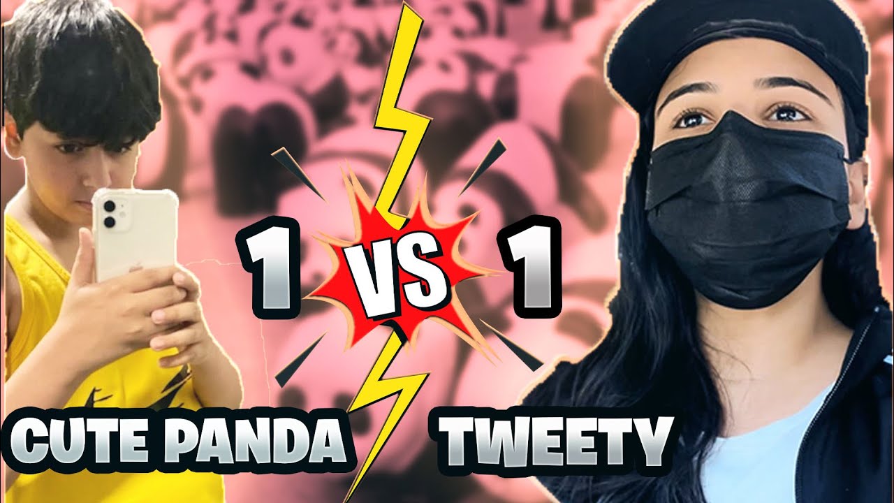 Tweety vs 13 Years Old Cute Panda @cutepandapk  | 1 vs 1 TDM | Funny Gameplay | TWEETYXZEUS