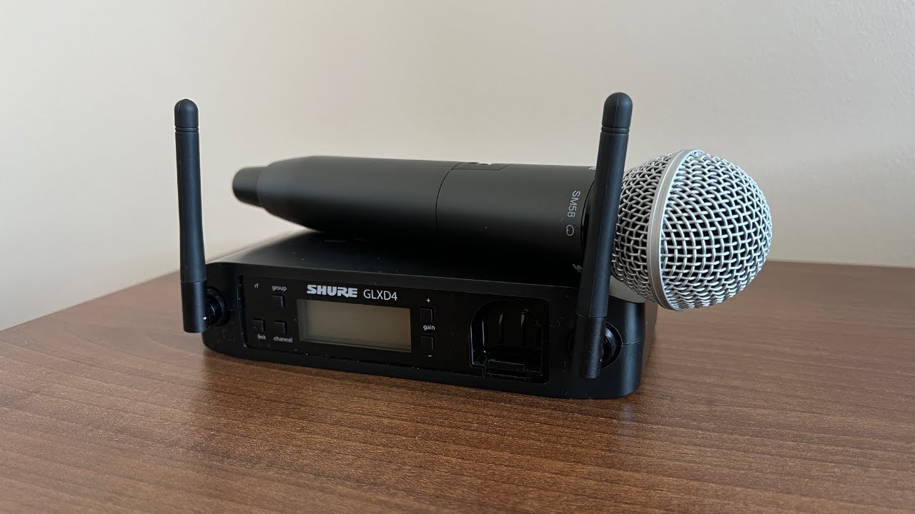 Shure GLX-D with SM58 wireless system unboxing