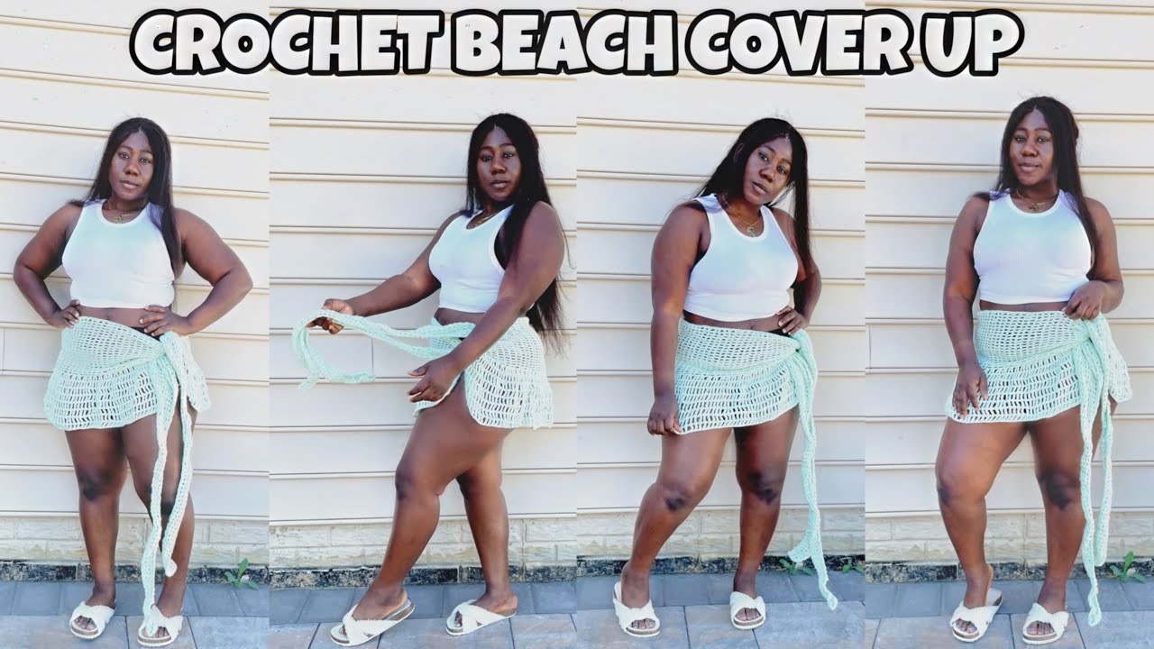 CROCHET BEACH COVER UP #crochet #crochetcover #crochetclothing #crochettutorial 