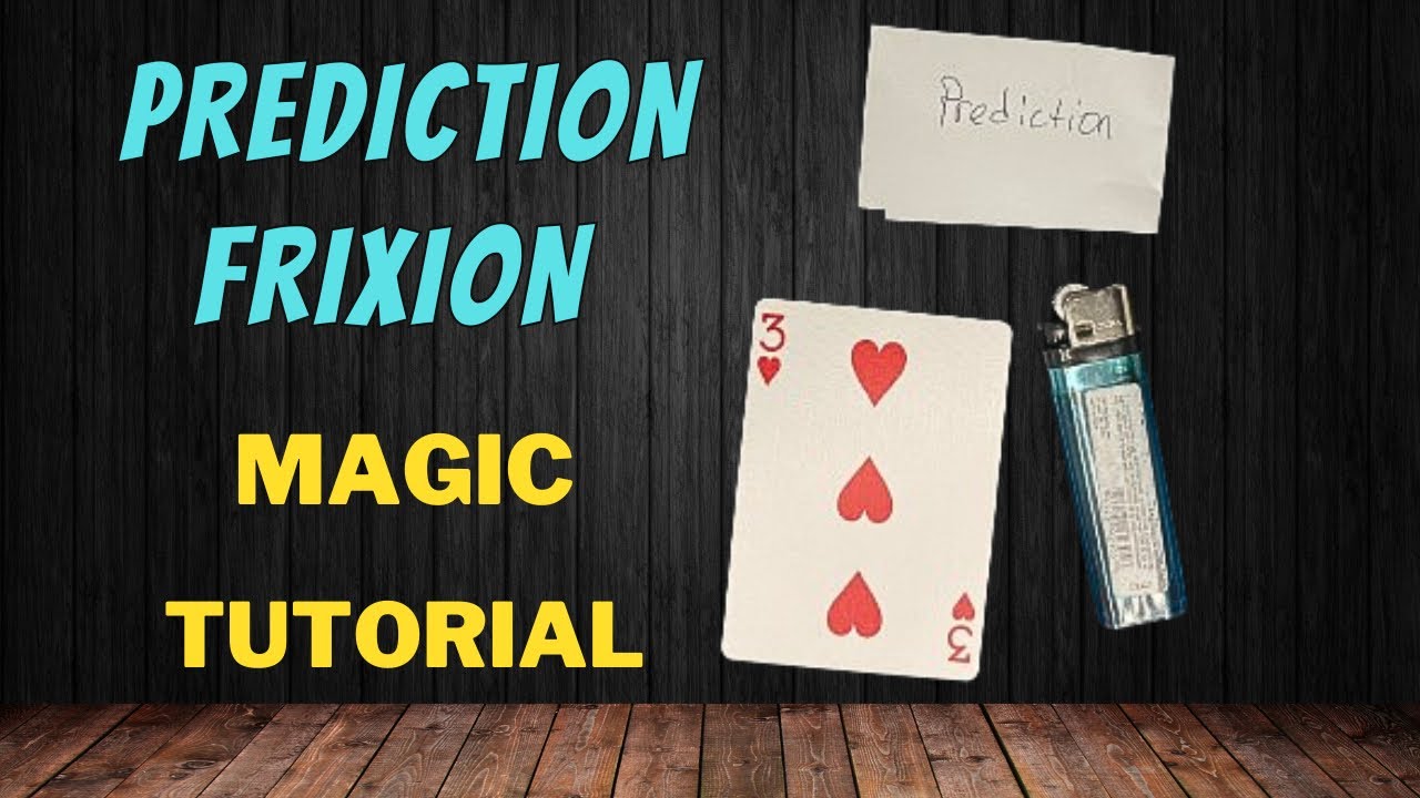 Prediction Frixion - Change A Prediction Using Ink That Disappears With Heat - Magic Tutotial