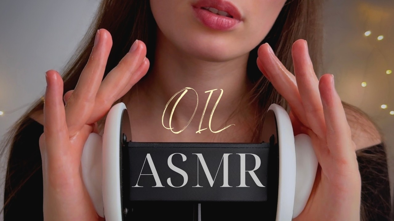 Tingly Oil Ear Massage on 3Dio Mic | ASMR No Talking