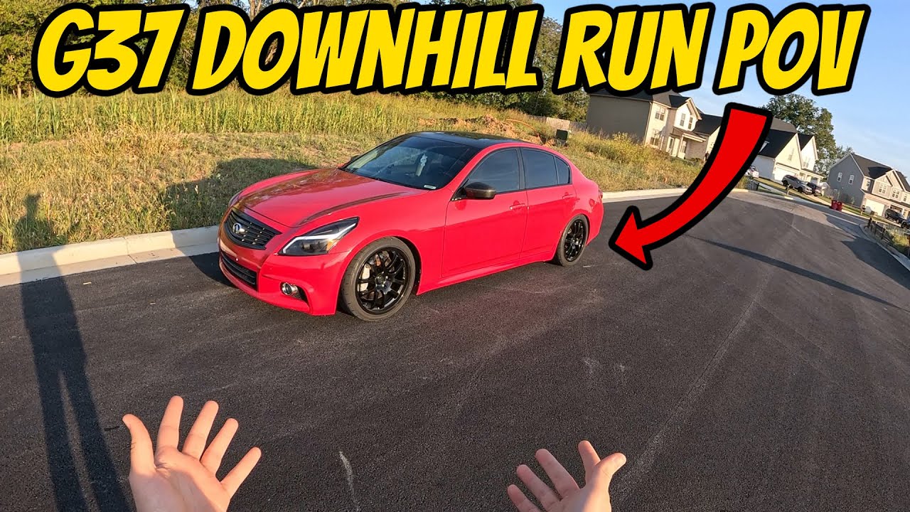 Downhill Run POV In My Admin Tuned G37!!