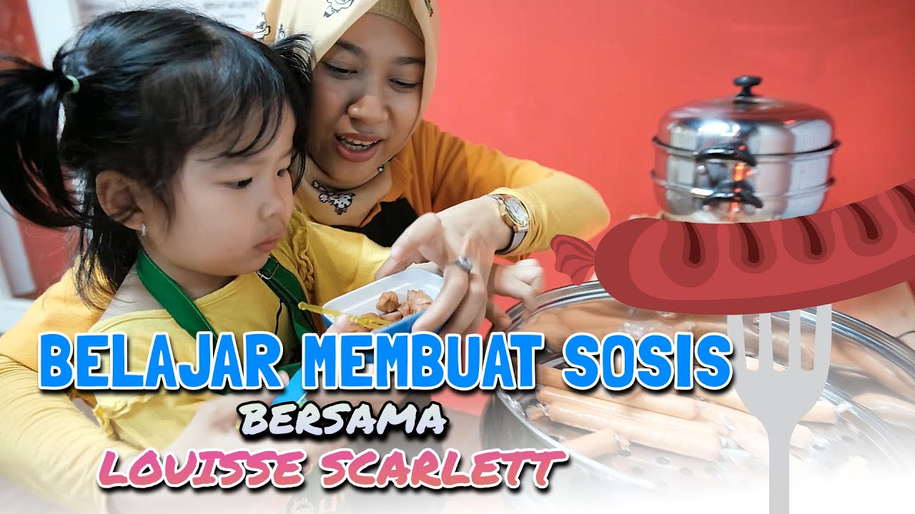 Baby Louisse Belajar Membuat Sosis Ayam di Youreka Kids Farm | Kids Learn to Make Sausage