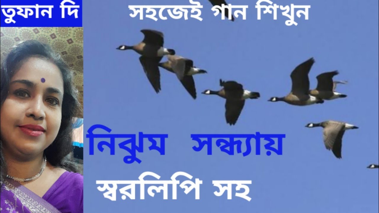 nijhumo shondhay pantho pakhira. harmonium tutorial.Shilpi Lata Mangeshkar.নিঝুম সন্ধ্যায়(Tufan Di)