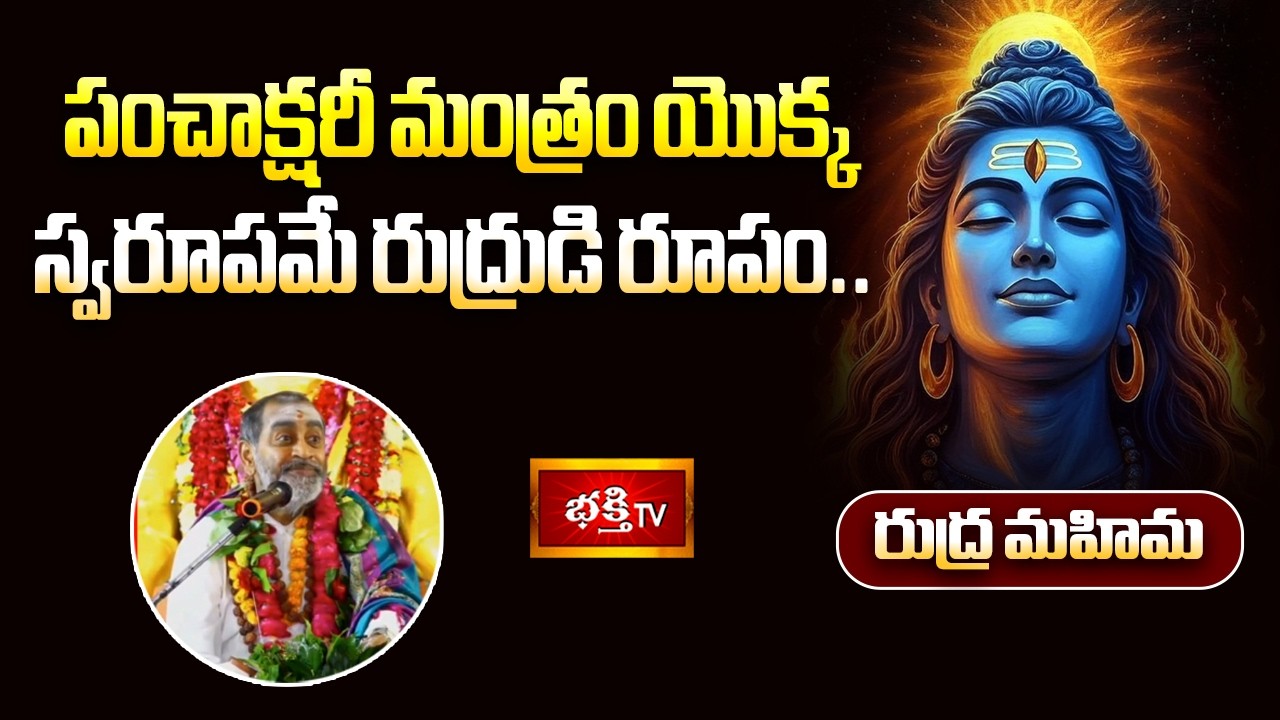 పంచాక్షరీ మంత్రం యొక్క స్వరూపమే రుద్రుడి రూపం.. | Rudra Mahima | Bhakthi TV