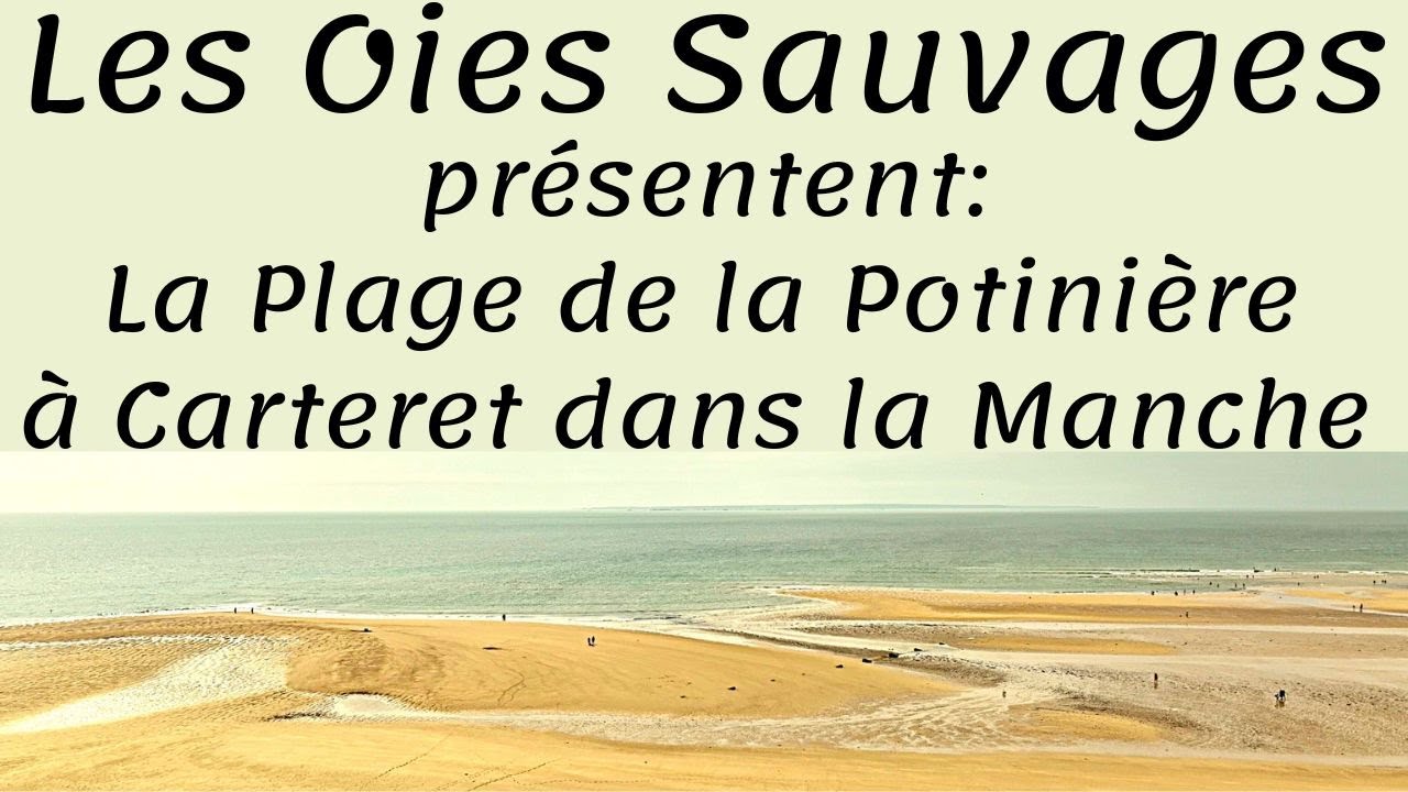 Carteret, plage de la Potinière dans la Manche