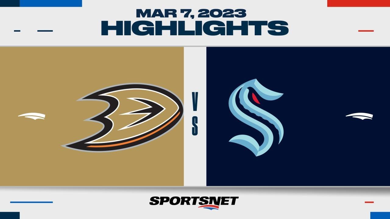 NHL Highlights | Ducks vs. Kraken - March 7, 2023