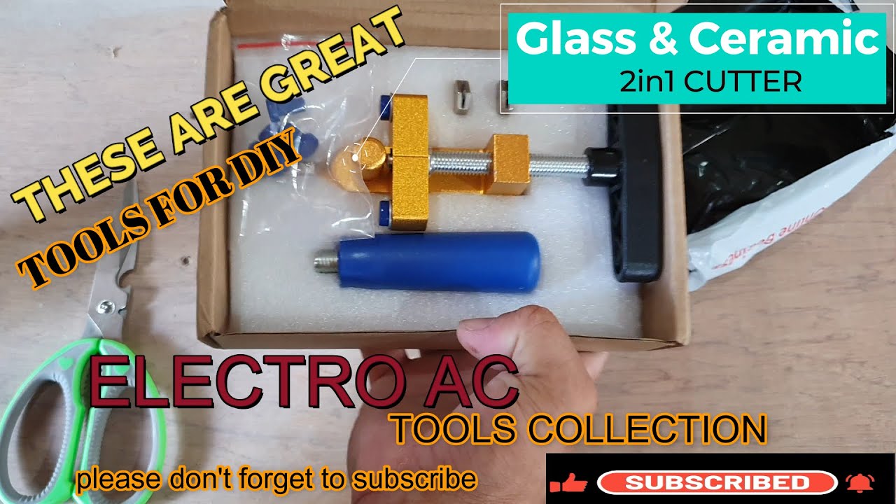 OPENING-Manual 2in1 Multi-Functional Glass and Ceramic Cutter Set/review how it works