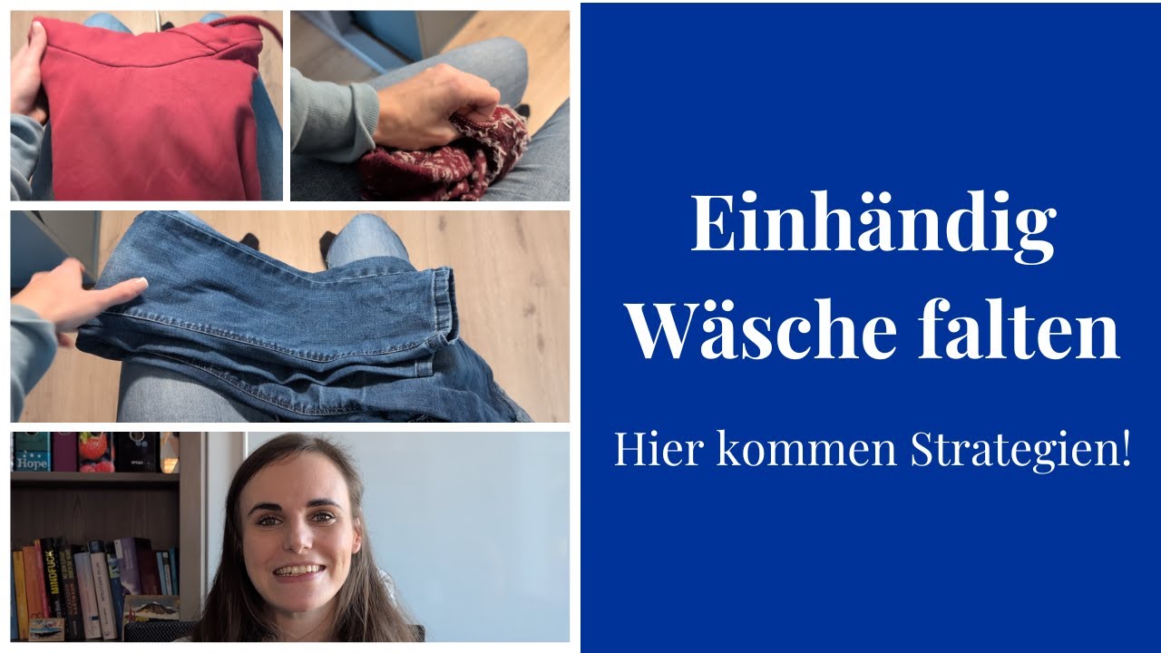 Einhändig Wäsche falten - Hier kommen Strategien!