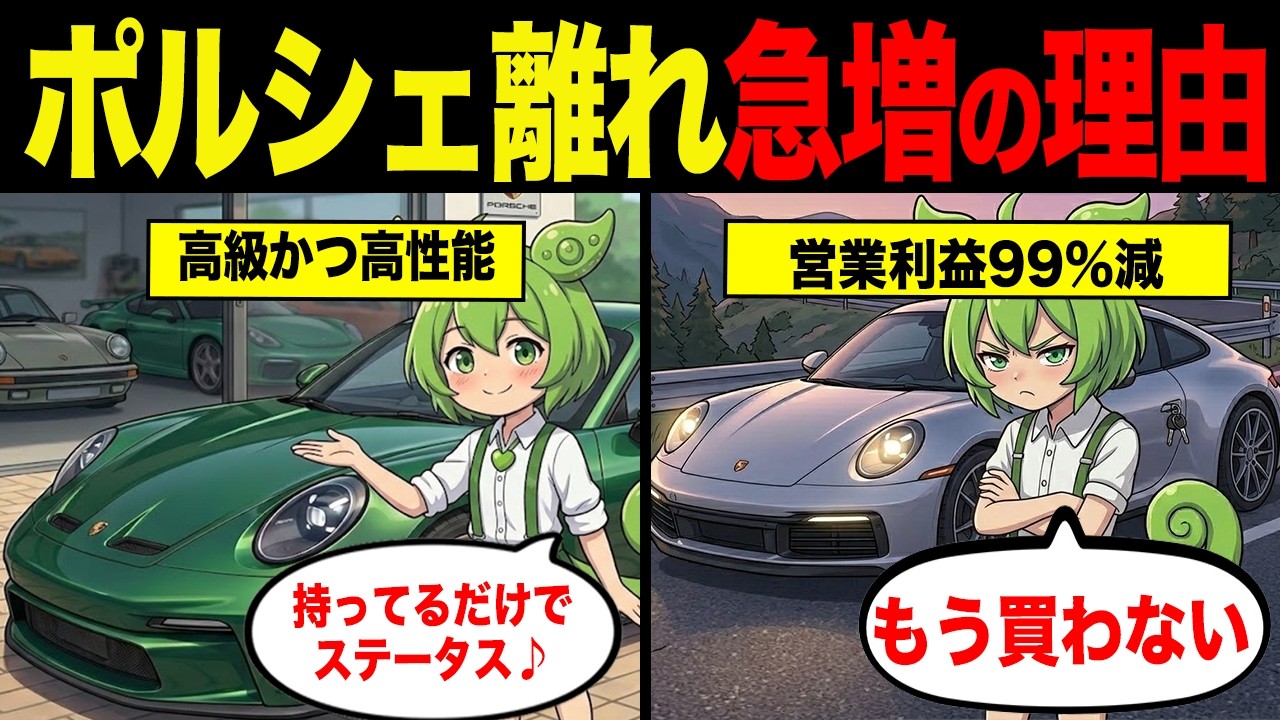 ポルシェ離れが止まらない理由【ずんだもん&ゆっくり解説】