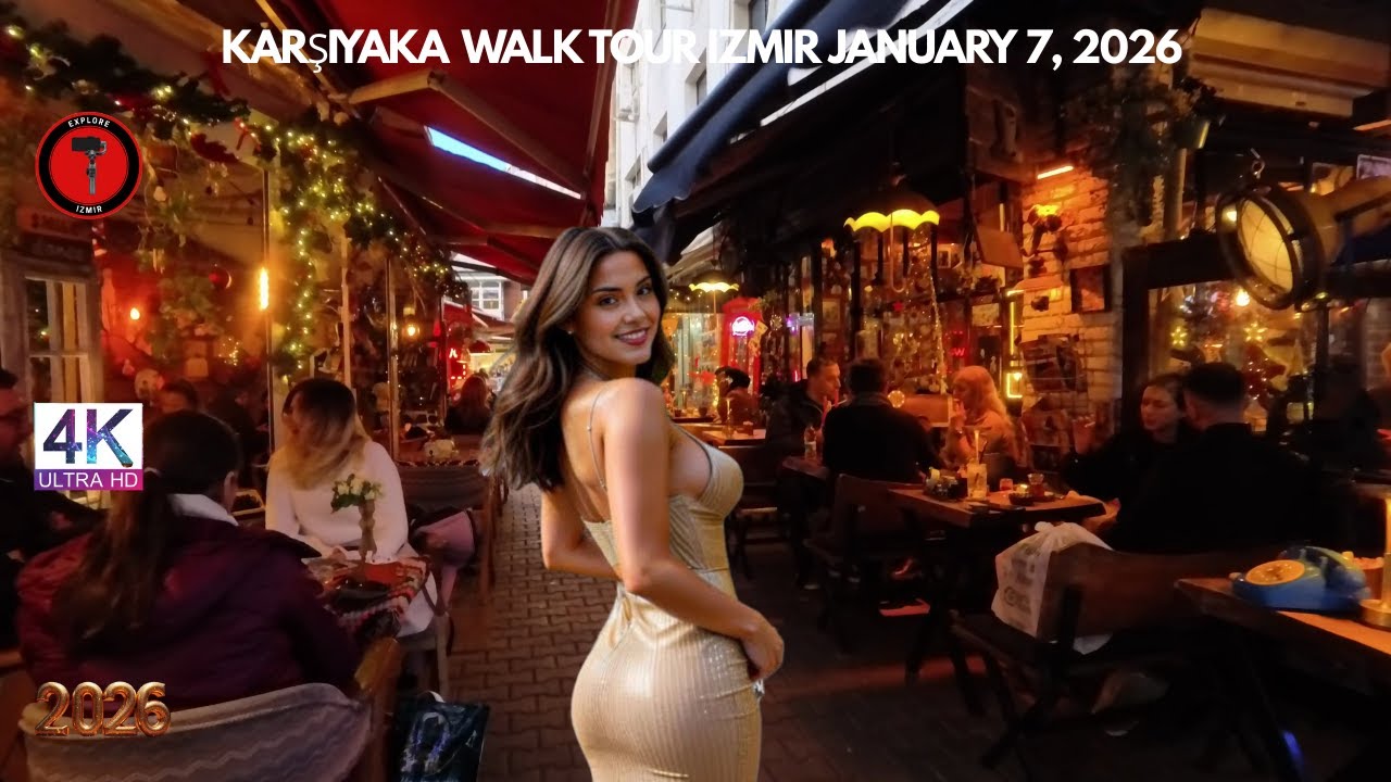 IZMIR KARŞIYAKA 2026 Walking Tour | 4k UHD 60fps | İZMİR TÜRKİYE