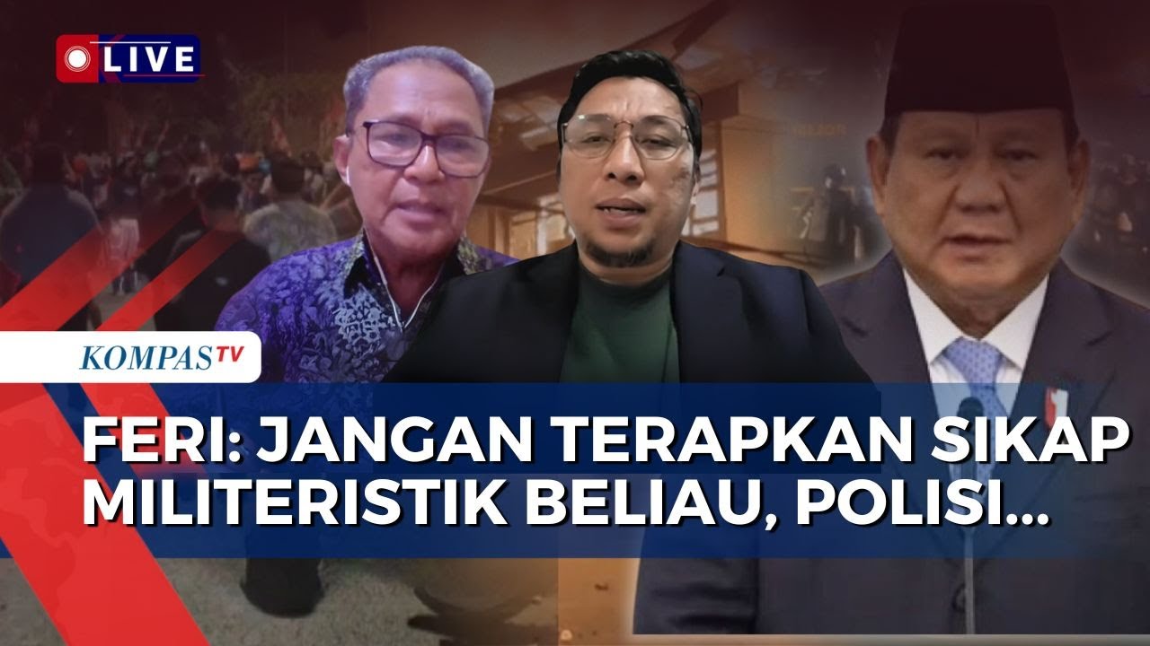 Debat Feri Amsari & Aryanto Sutadi soal Cara Polisi Hadapi Pendemo: Instruksi Presiden-Penyusup