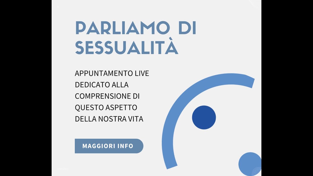 Interapia live: Parliamo di Sessualit&agrave;