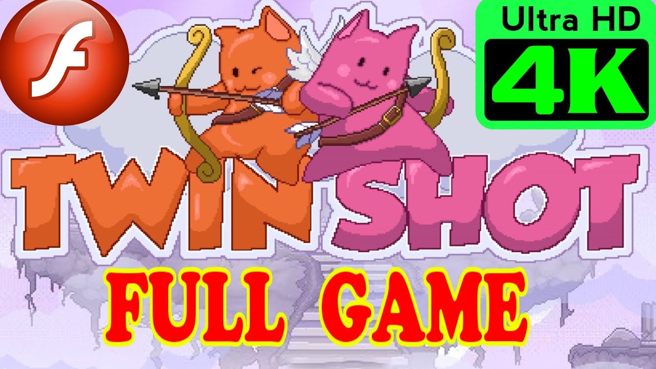 Twin Shot 4K - полное прохождение игры | все 50 уровней (флэш-игра на нитроме)