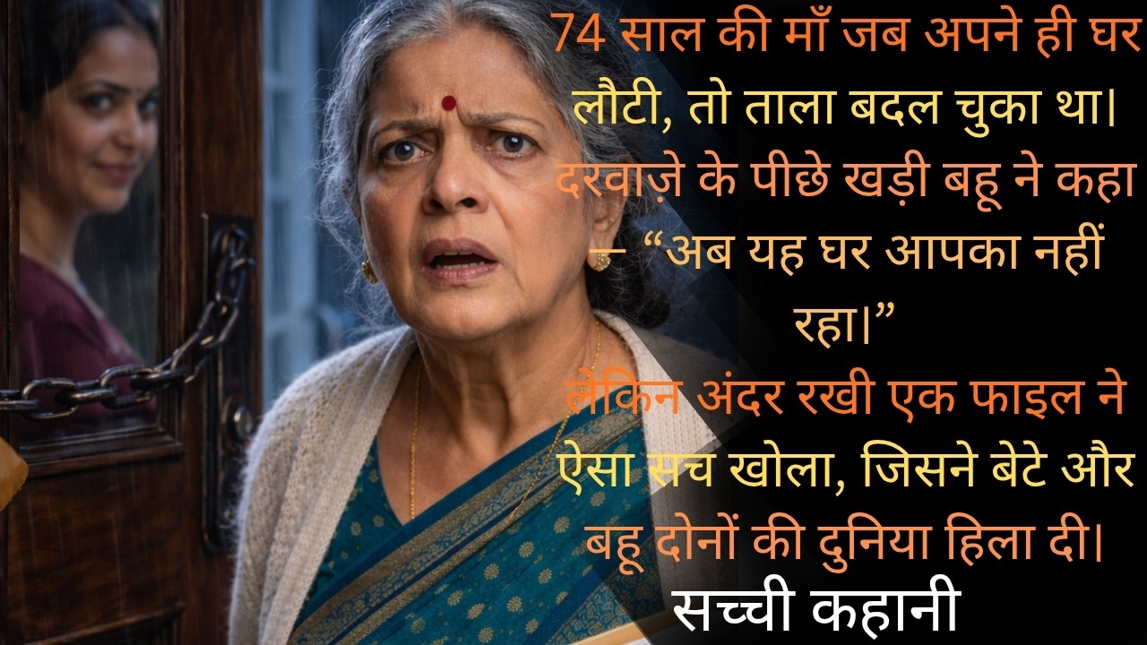 मेरे ही घर से मुझे बाहर कर दिया… फिर बहू की एक फाइल ने पूरा सच खोल दिया